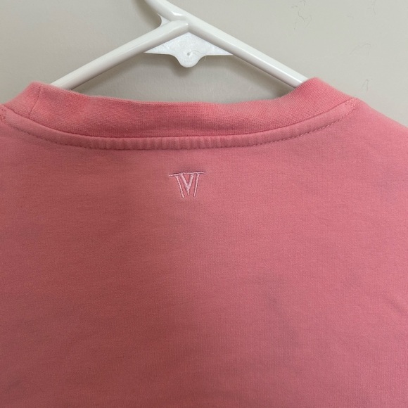 Women’s IVL COLLECTIVE Pink Cropped Sweater, Long Puff Sleeve, Size 6 - Picture 3 of 4